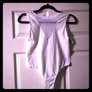 Mesh insert bodysuit